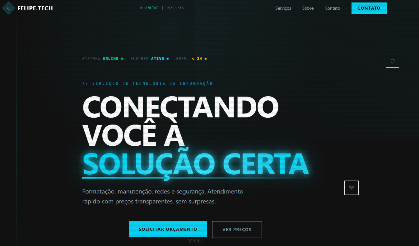 Screenshot Felipe Santos T.I.